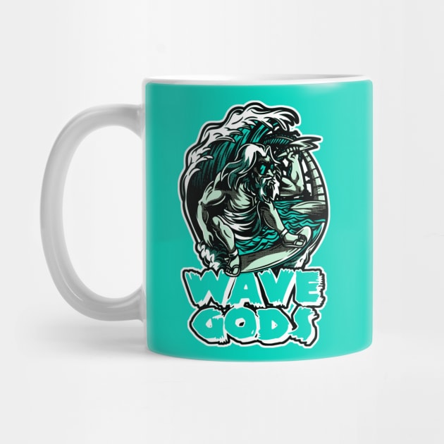 God of Waves Washed Teal Mint Foam by funandgames